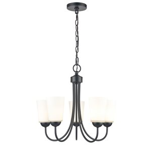 Millennium Lighting 5-light Matte Black Traditional Cage Chandelier