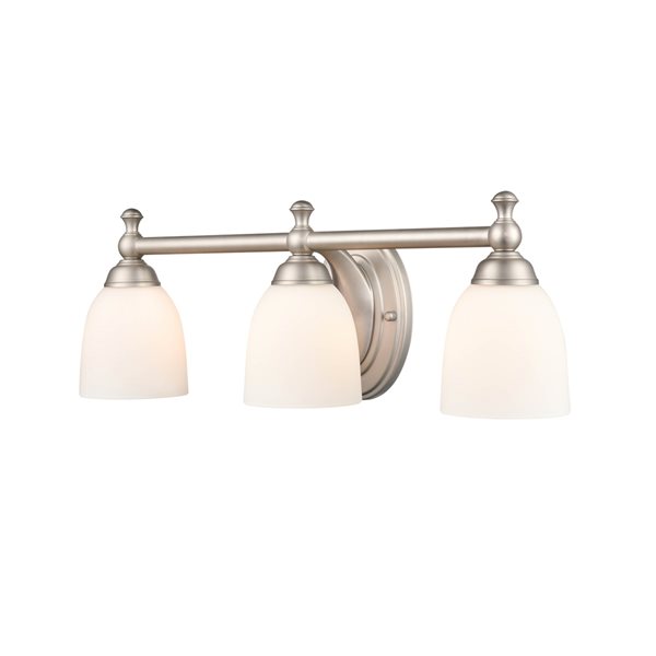 Millennium Lighting Satin Nickel 3-light Traditional Vanity Light