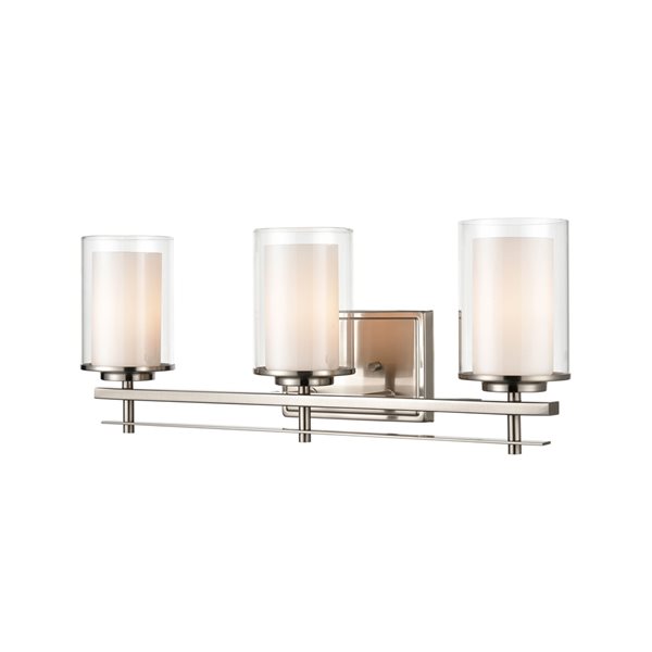 Millennium Lighting Brushed Nickel 3-light Contemporary Vanity Light