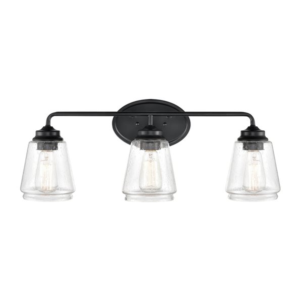 Millennium Lighting 3-light Matte Black Traditional Vanity Light