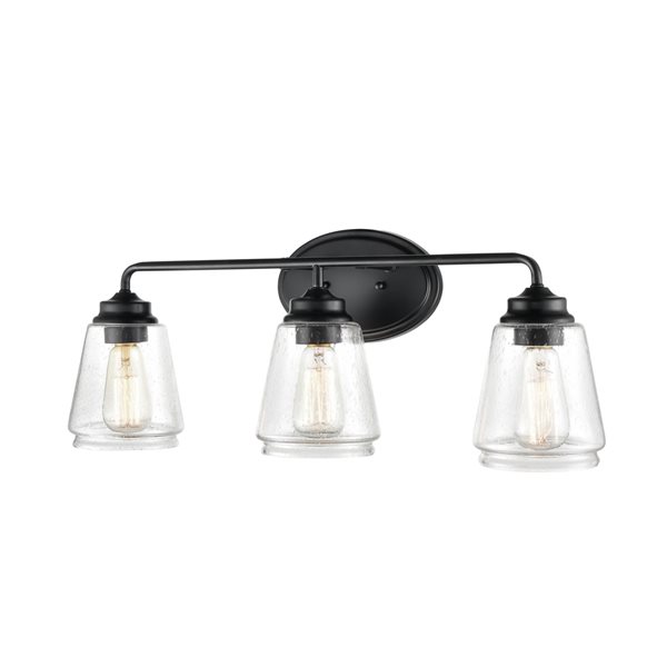 Millennium Lighting 3-light Matte Black Traditional Vanity Light