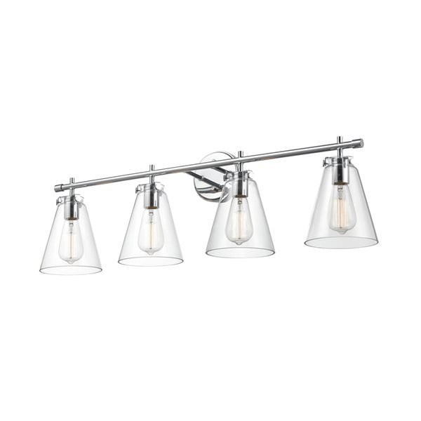 Millennium Lighting 4-light Traditional Chrome Vanity Light