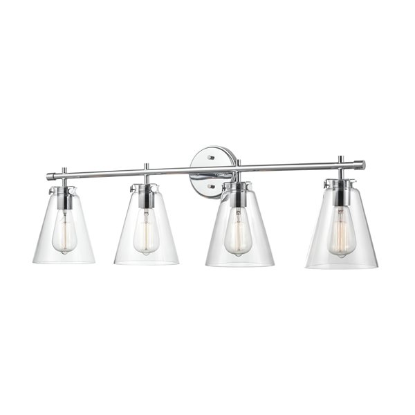 Millennium Lighting 4-light Traditional Chrome Vanity Light