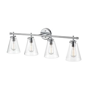 Millennium Lighting 4-light Traditional Chrome Vanity Light