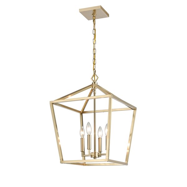 Millennium Lighting Modern Gold Clear Glass Dome Traditional Pendant Light