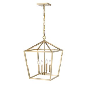 Millennium Lighting Modern Gold Clear Glass Dome Traditional Pendant Light