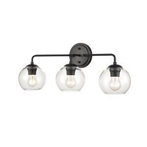 Millennium Lighting Traditional 3-light Black Vanity Light