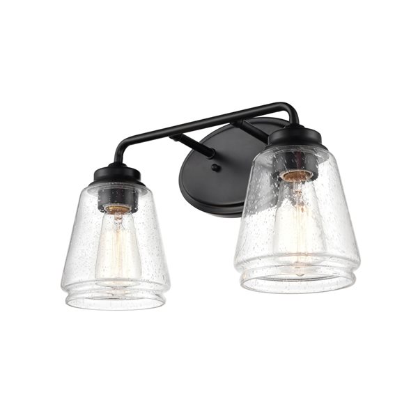 Millennium Lighting 2-light Matte Black Traditional Vanity Light