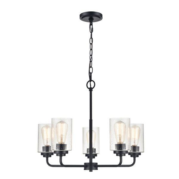 Millennium Lighting Matte Black Traditional 5-light Cage Chandelier