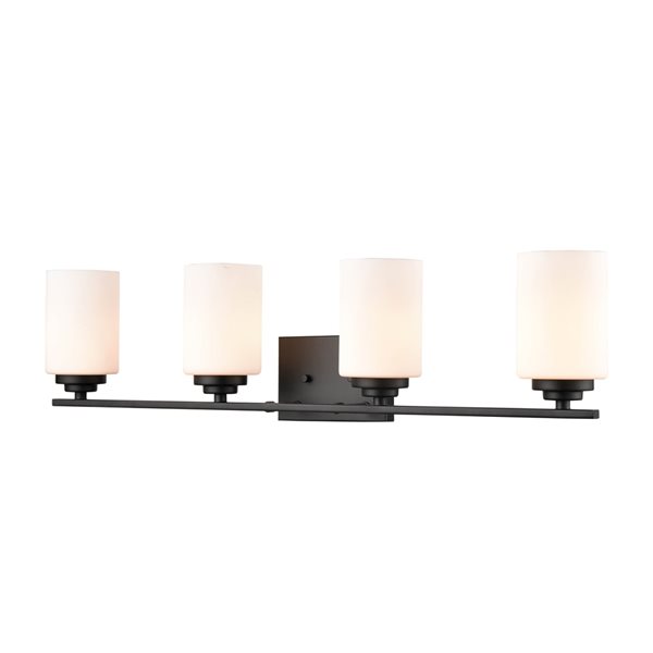 Millennium Lighting Durham 4-light Black Traditional Vanity Light