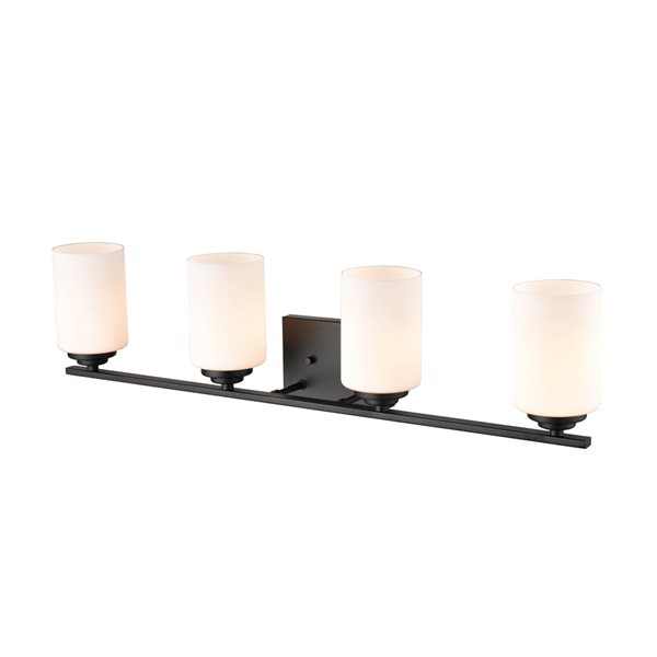 Millennium Lighting Durham 4-light Black Traditional Vanity Light