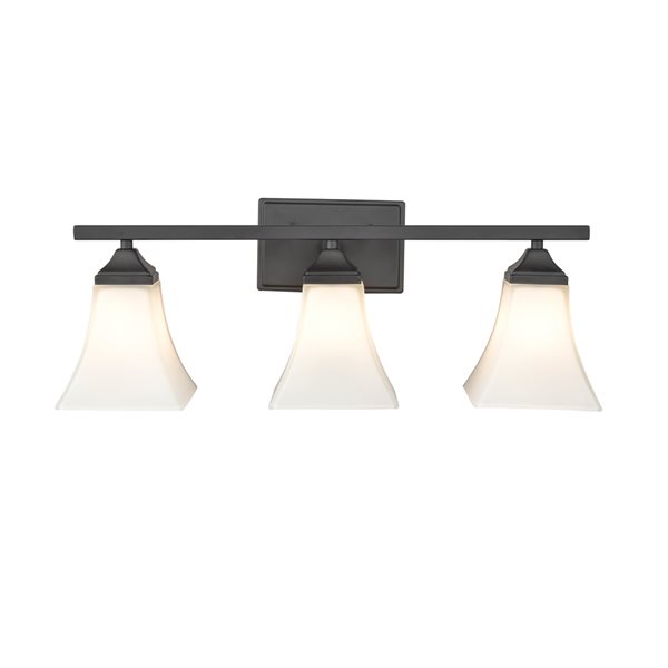 Millennium Lighting 3-light Black Traditional Vanity Light