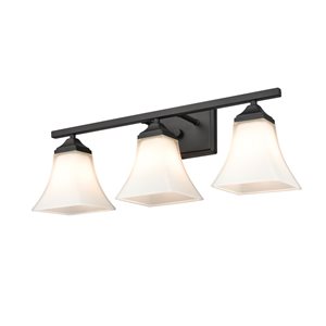 Millennium Lighting 3-light Black Traditional Vanity Light