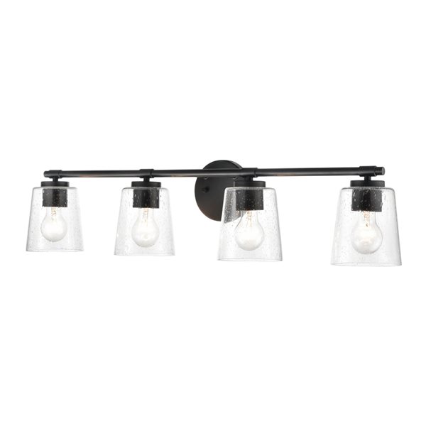 Millennium Lighting Black 4-light Traditional Vanity Light