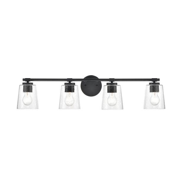 Millennium Lighting Black 4-light Traditional Vanity Light