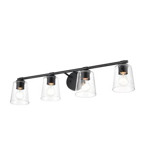 Millennium Lighting Black 4-light Traditional Vanity Light