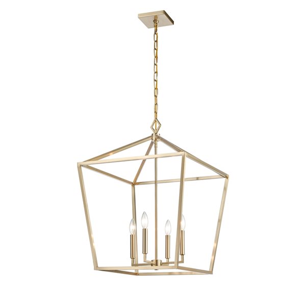 Millennium Lighting Modern Gold Traditional Clear Glass Dome Pendant Light