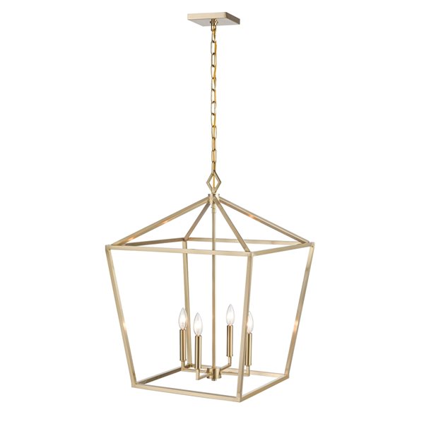 Millennium Lighting Modern Gold Traditional Clear Glass Dome Pendant Light