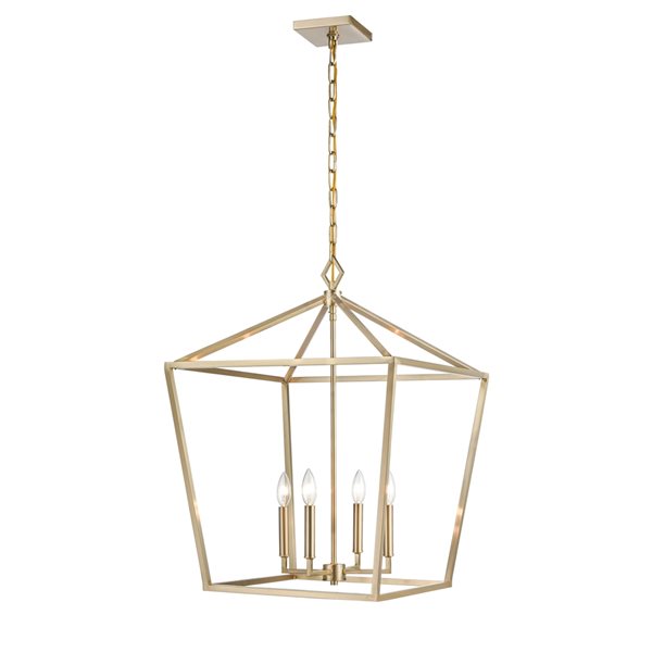 Millennium Lighting Modern Gold Traditional Clear Glass Dome Pendant Light