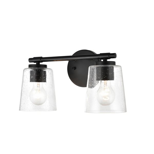 Millennium Lighting Black Traditional Vanity Light (2-light)