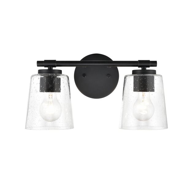 Millennium Lighting Black Traditional Vanity Light (2-light)