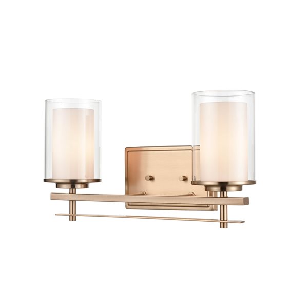 Millennium Lighting Gold 2-light Contemporary Vanity Light