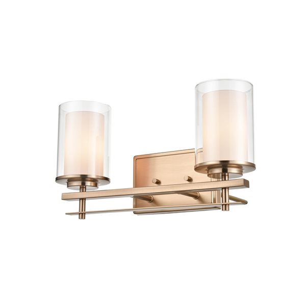 Millennium Lighting Gold 2-light Contemporary Vanity Light