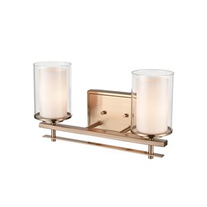 Millennium Lighting Gold 2-light Contemporary Vanity Light