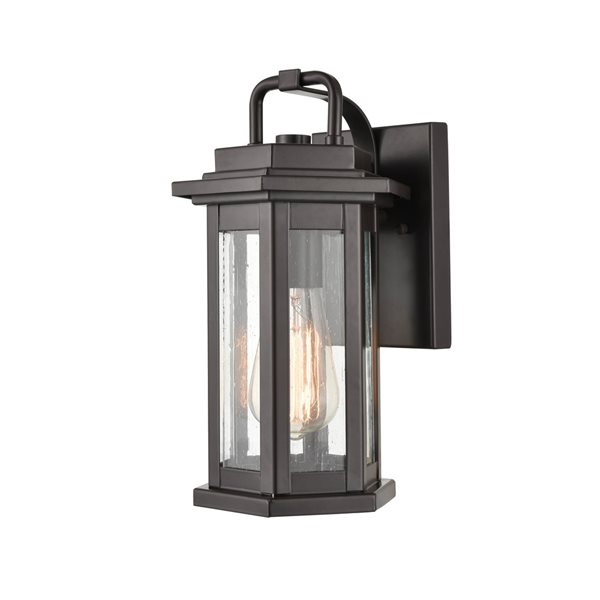 Millennium Lighting Ellis 12-in Bronze Hardwired Medium Base (e-26) Outdoor Wall Light