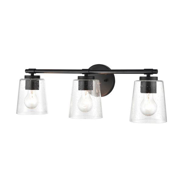 Millennium Lighting Black 3-light Traditional Vanity Light