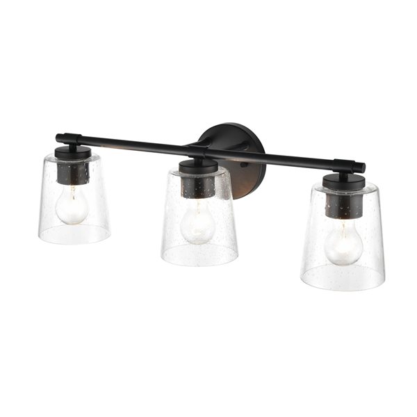 Millennium Lighting Black 3-light Traditional Vanity Light