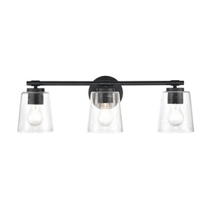 Millennium Lighting Black 3-light Traditional Vanity Light