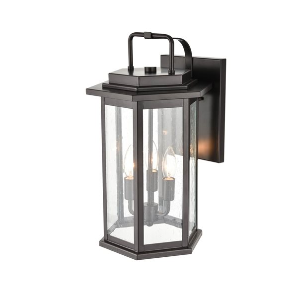 Millennium Lighting Ellis 18.25-in Bronze Hardwired Medium Base (e-26) Outdoor Wall Light