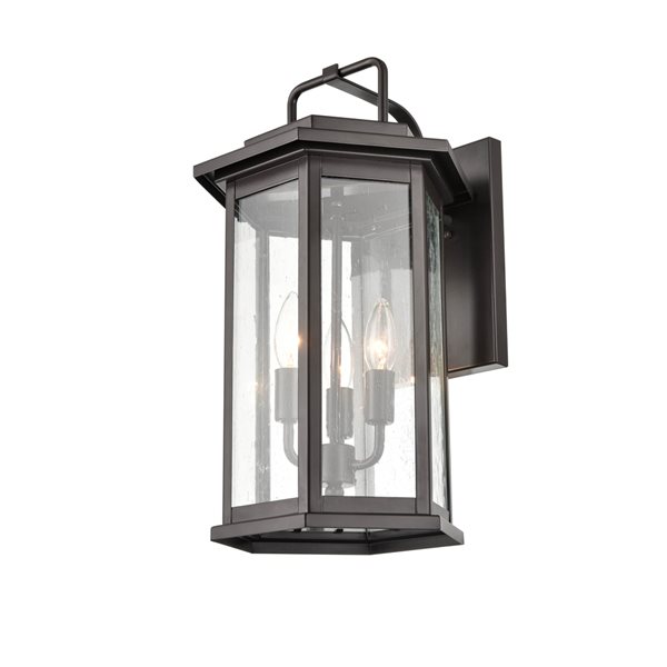 Millennium Lighting Ellis 18.25-in Bronze Hardwired Medium Base (e-26) Outdoor Wall Light