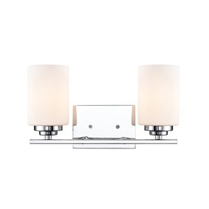 Millennium Lighting Chrome 2-light Traditional Vanity Light