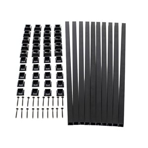 Titan Building Products   Snap'n Lock 25-in Black Aluminum Square Baluster Kit - 10-Pack