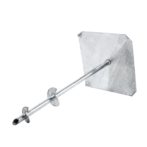 Titan Building Products   36-in Silver Zinc 6x6 Deck Foot Anchor