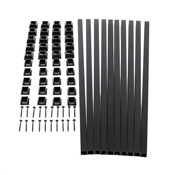 Titan Building Products   Snap'n Lock 31-in Black Aluminum Square Baluster Kit - 10-Pack