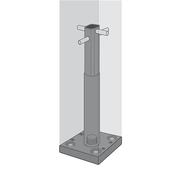 Titan Building Products   Evolution Galvanized-Steel 4x4 Wood Post Anchor Kit