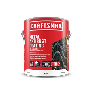 Craftsman 3.78-L White Semi-Gloss Metal Antirust Coating