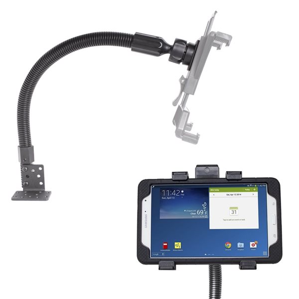 Support Mural Tablette Rotatif 360° - Pour IPad, Téléphone, Fixation Sur Mur, Carrelage, Verre | Base Métal Incluse