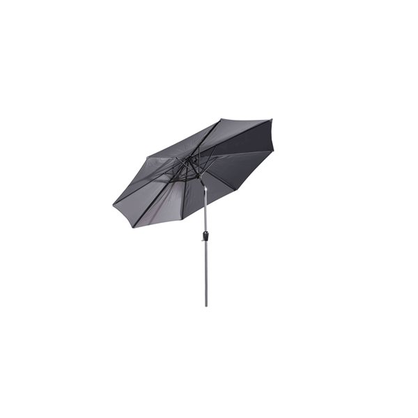 Velago Denia 10-ft Dark-Grey Polyester Octagonal Market Patio Umbrella