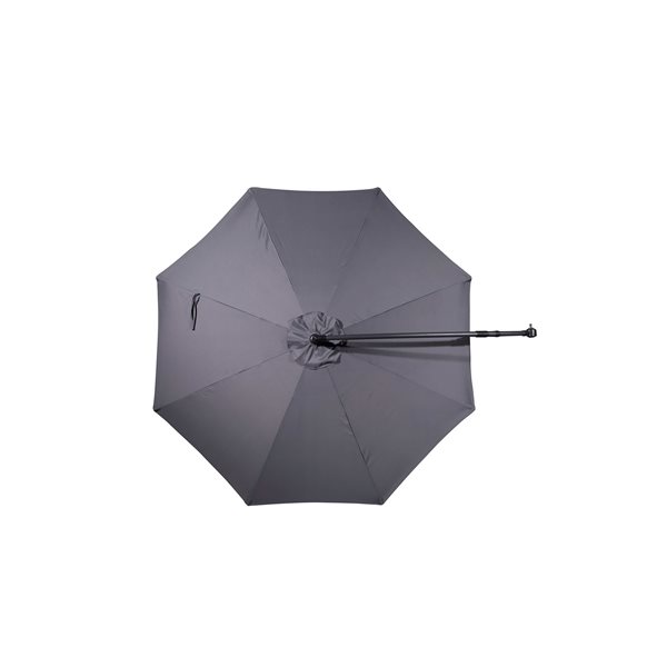 Velago Gandia 10-ft Dark-Grey Polyester Octagonal Cantilever Patio Umbrella