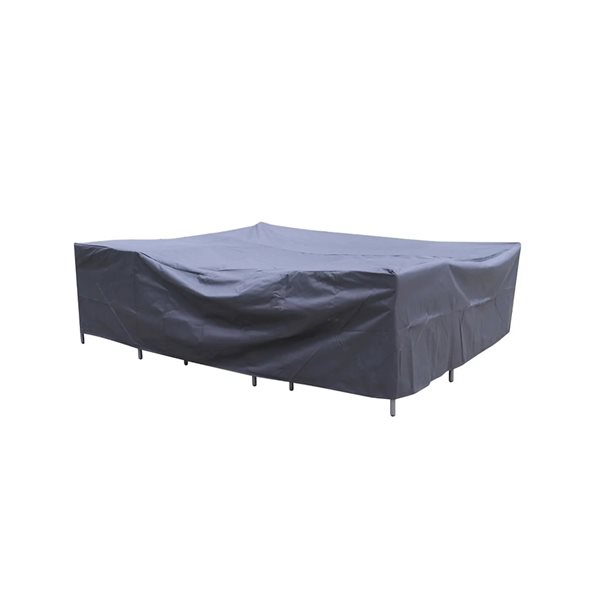 Velago 65-in x 55-in x 30-in Black Polyester Waterproof Patio Furniture Cover