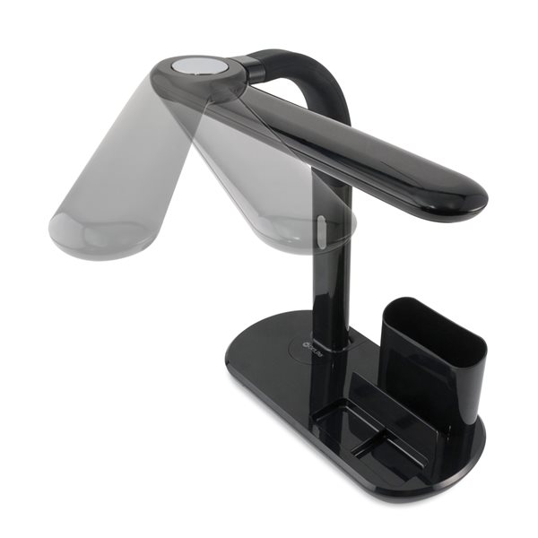 OttLite 18-in Adjustable Black Touch USB Standard LED Desk Lamp with Resin  Shade 277G59-SHPR