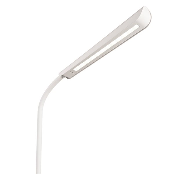 Lampe de bureau réglable de 21 po Wellness Series par OttLite blanc à DEL avec abat-jour en résine