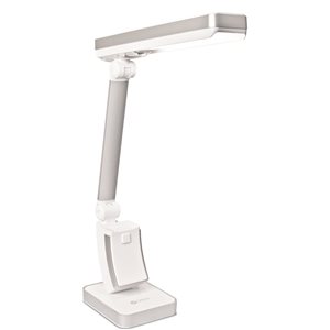 OttLite Slimline 19.75-in Adjustable White Touch Standard 13 W Desk Lamp with Resin Shade