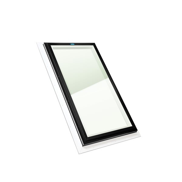 Columbia Double Glazed Neat 30.5 x 46.5 Self Flashing Glass Fixed Skylight - Black