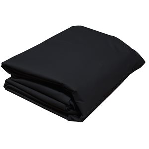 Rideaux latéraux noirs pour abri de jardin F. Corriveau International de 10 pi x 10 pi en polyester