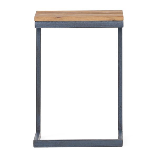 Best Selling Home Decor Bayrain Brown Wood Rectangular End Table